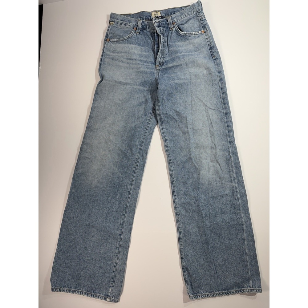 Citizens of Humanity Flavie Trouser Jeans Light Wash Wide Leg 25